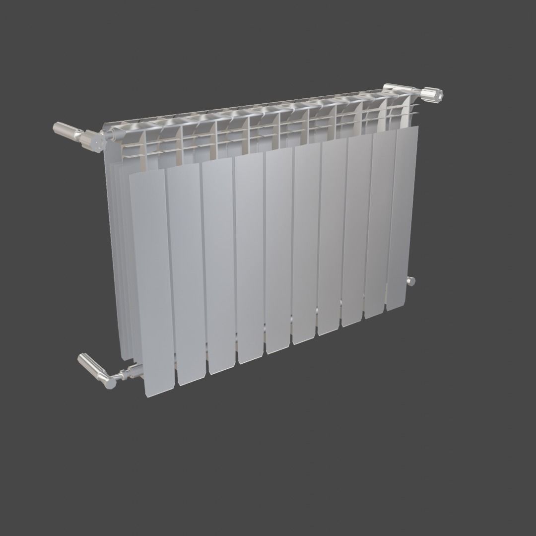 Heating radiator Free low-poly 3D model_7
