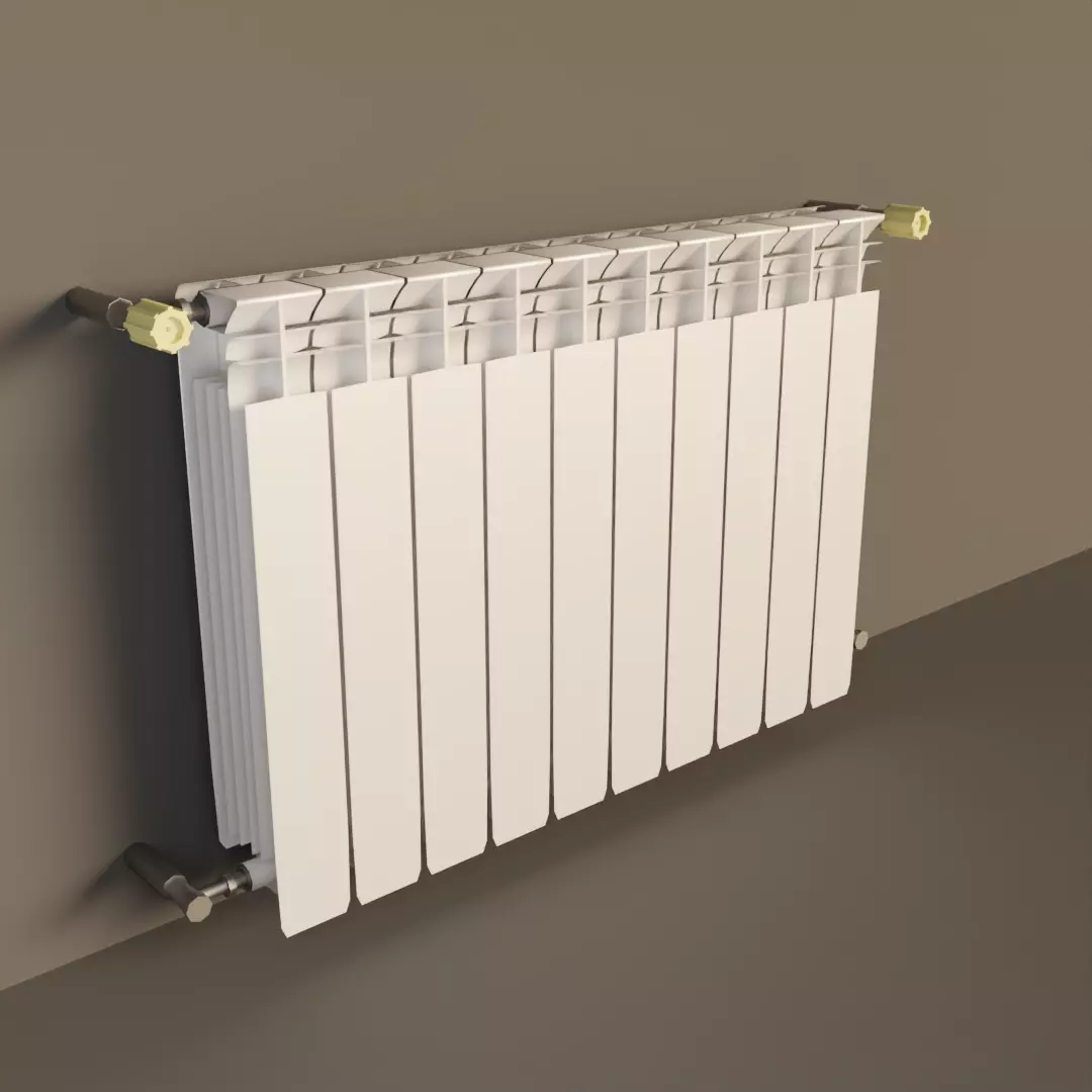 Heating radiator Free low-poly 3D model_0