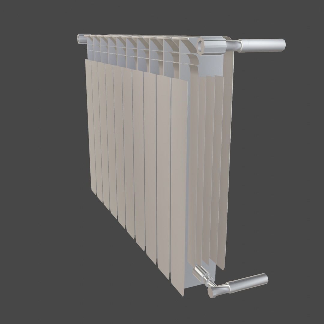 Heating radiator Free low-poly 3D model_9