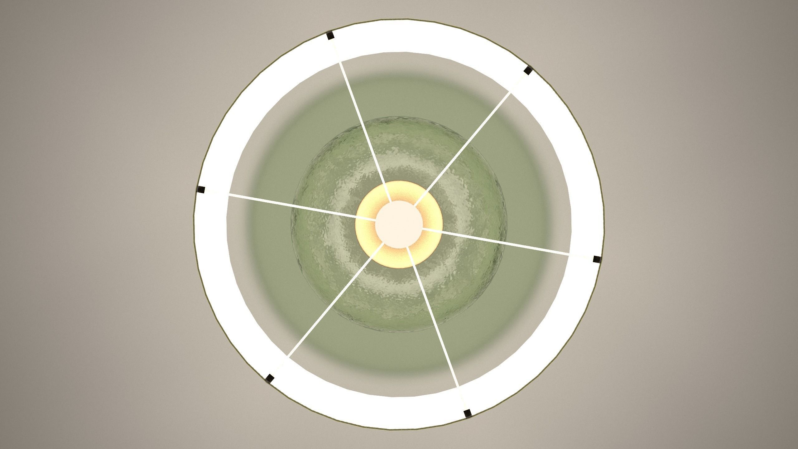 Lamp of a Green Glass Bottle - 3ds Max 3D model_12