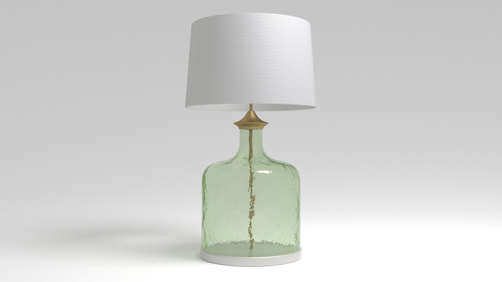 Lamp of a Green Glass Bottle - 3ds Max 3D model_30