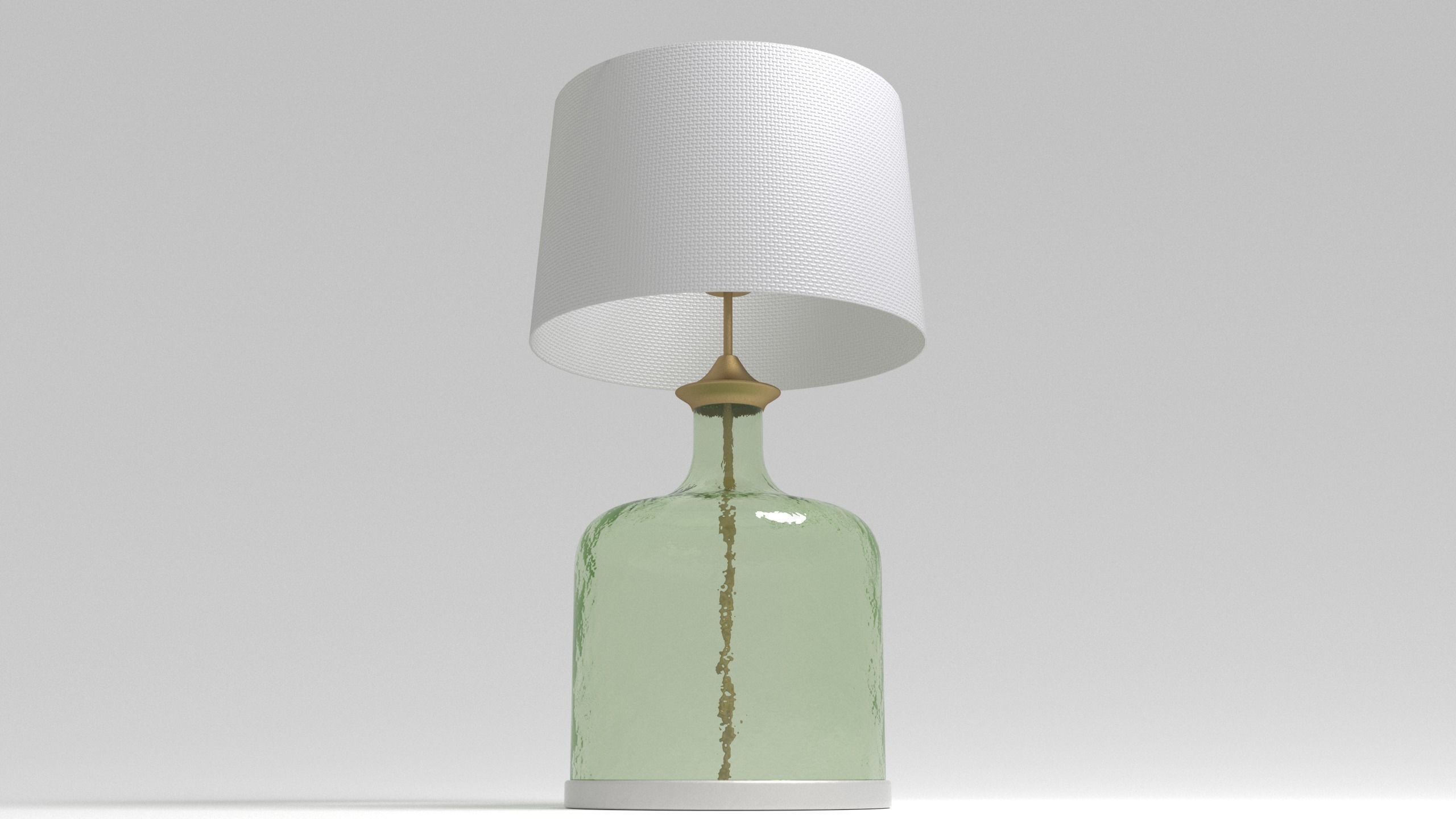 Lamp of a Green Glass Bottle - 3ds Max 3D model_4
