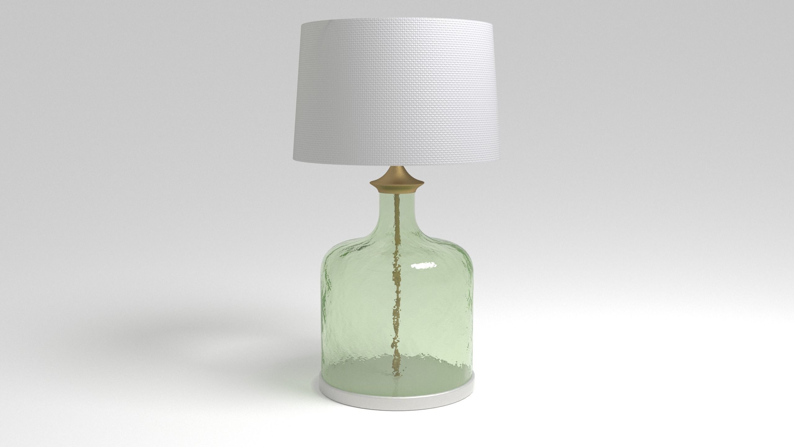 Lamp of a Green Glass Bottle - 3ds Max 3D model_1