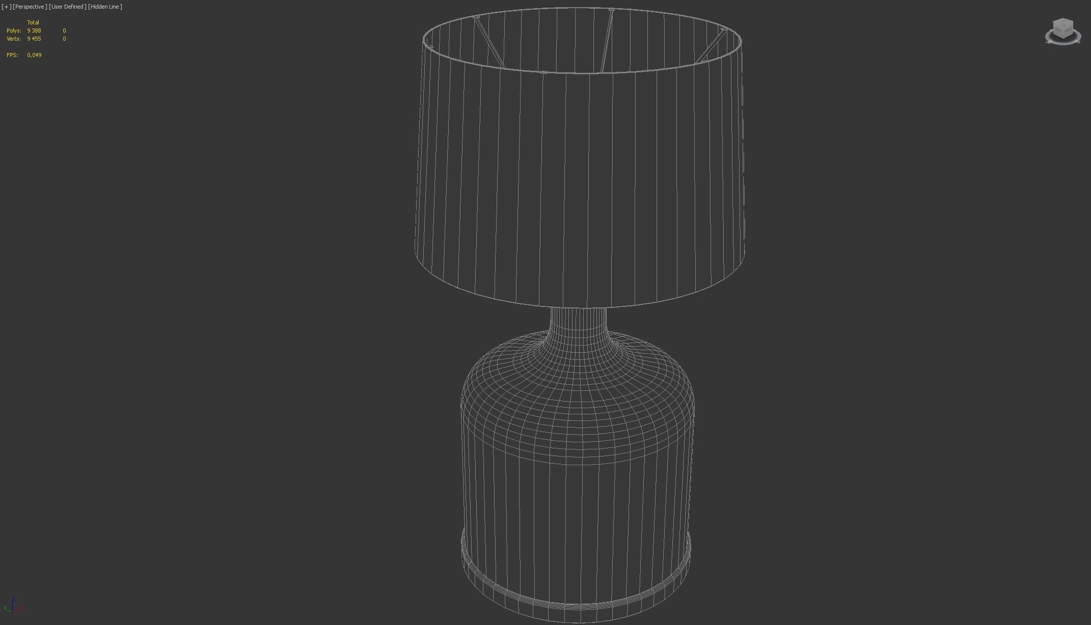 Lamp of a Green Glass Bottle - 3ds Max 3D model_52