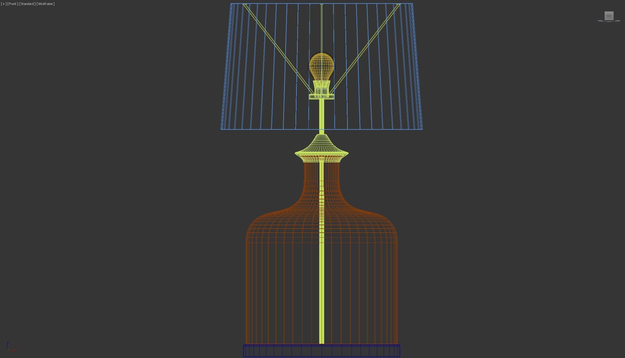 Lamp of a Green Glass Bottle - 3ds Max 3D model_55