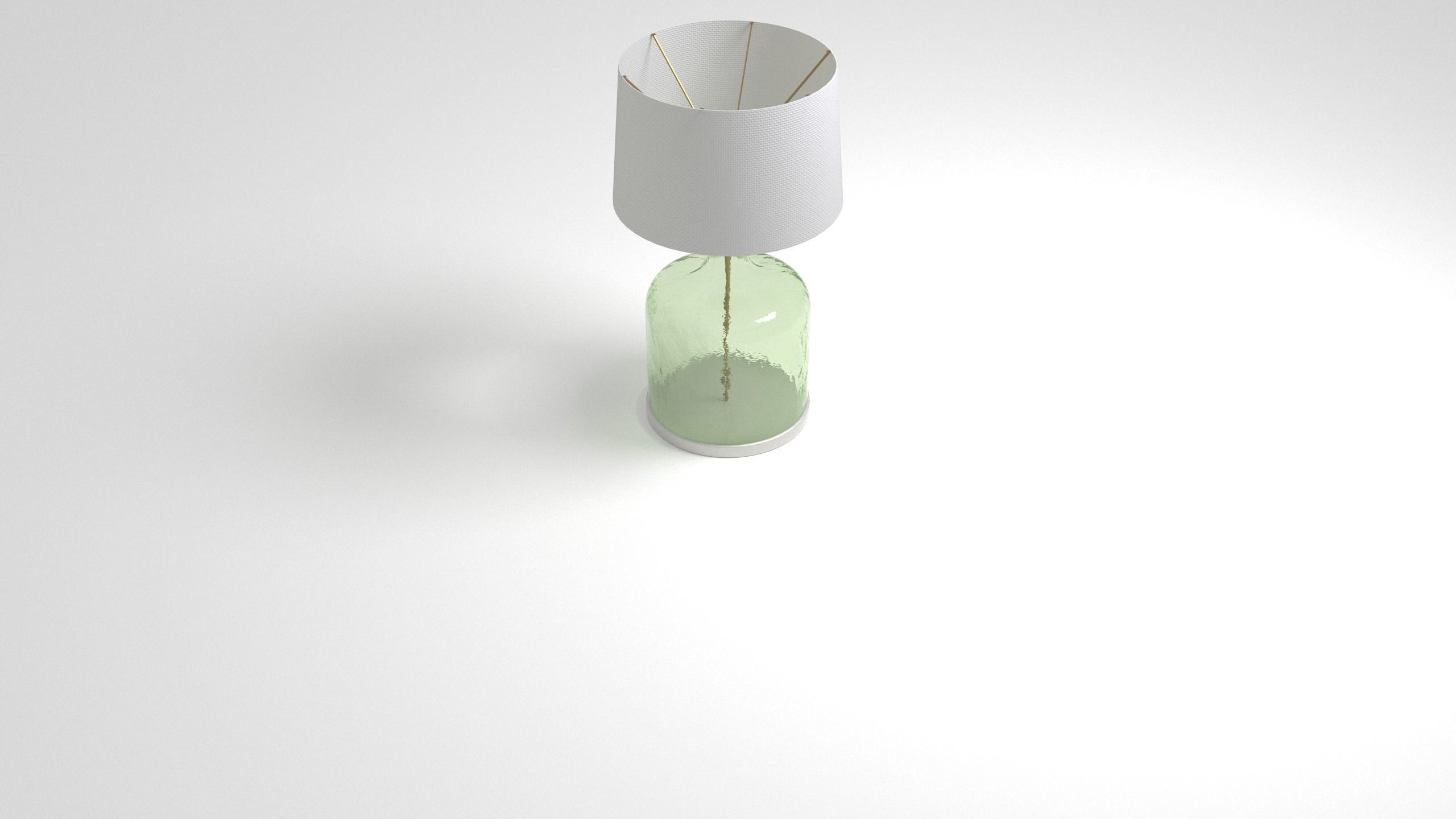 Lamp of a Green Glass Bottle - 3ds Max 3D model_10