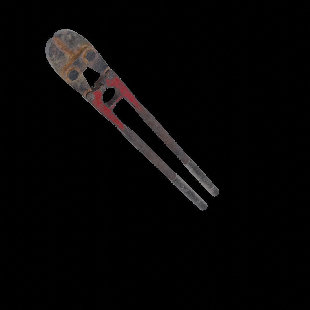 Bolt Cutters Low-poly 3D model_17