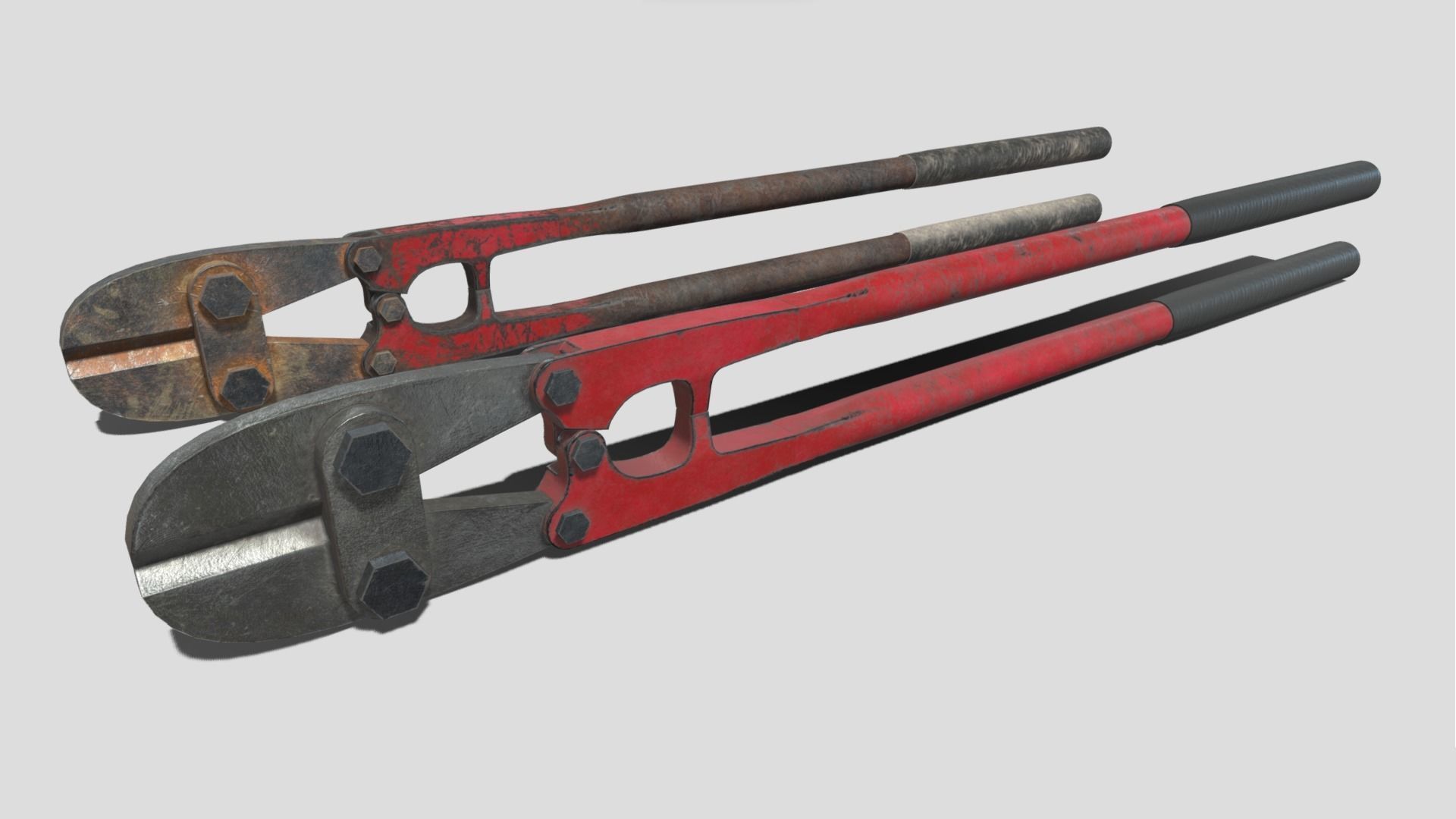 Bolt Cutters Low-poly 3D model_4