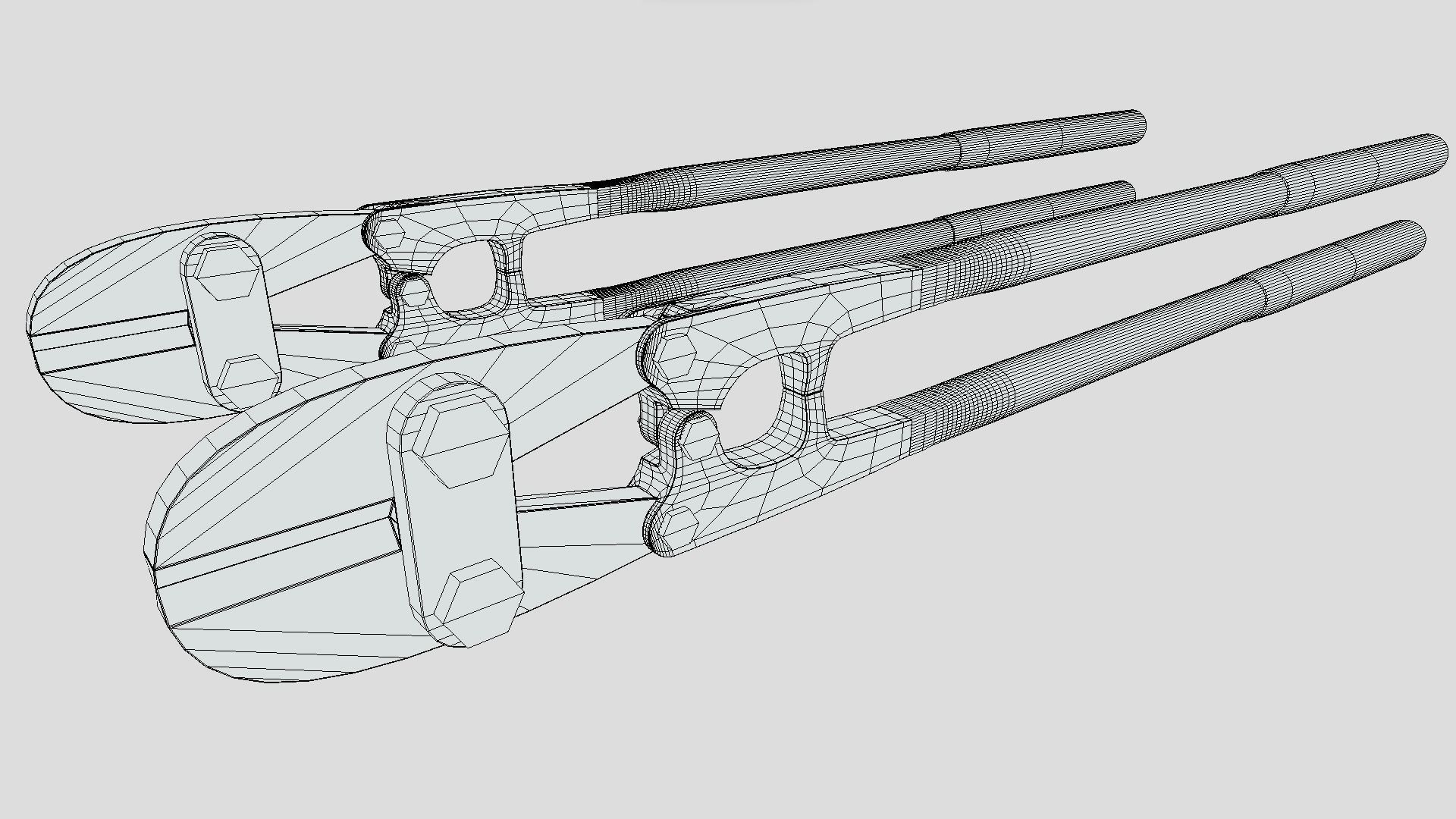 Bolt Cutters Low-poly 3D model_8