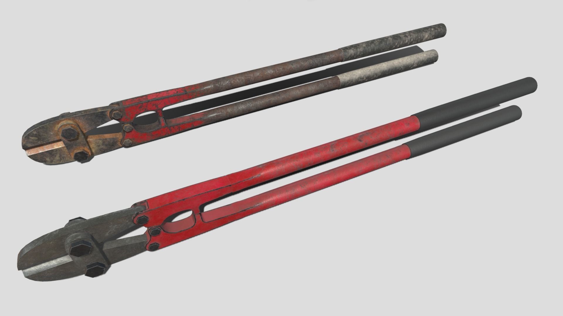 Bolt Cutters Low-poly 3D model_7