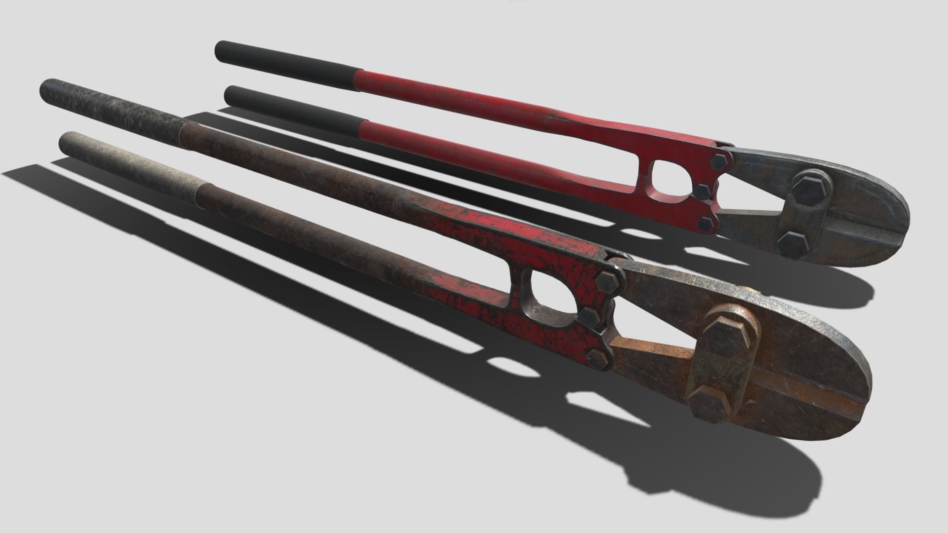 Bolt Cutters Low-poly 3D model_5