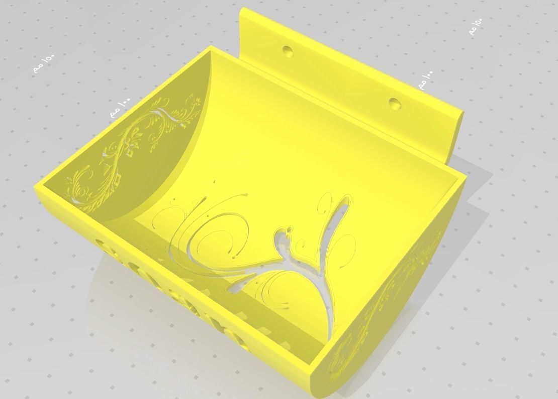 Soap holder 3D print model_5