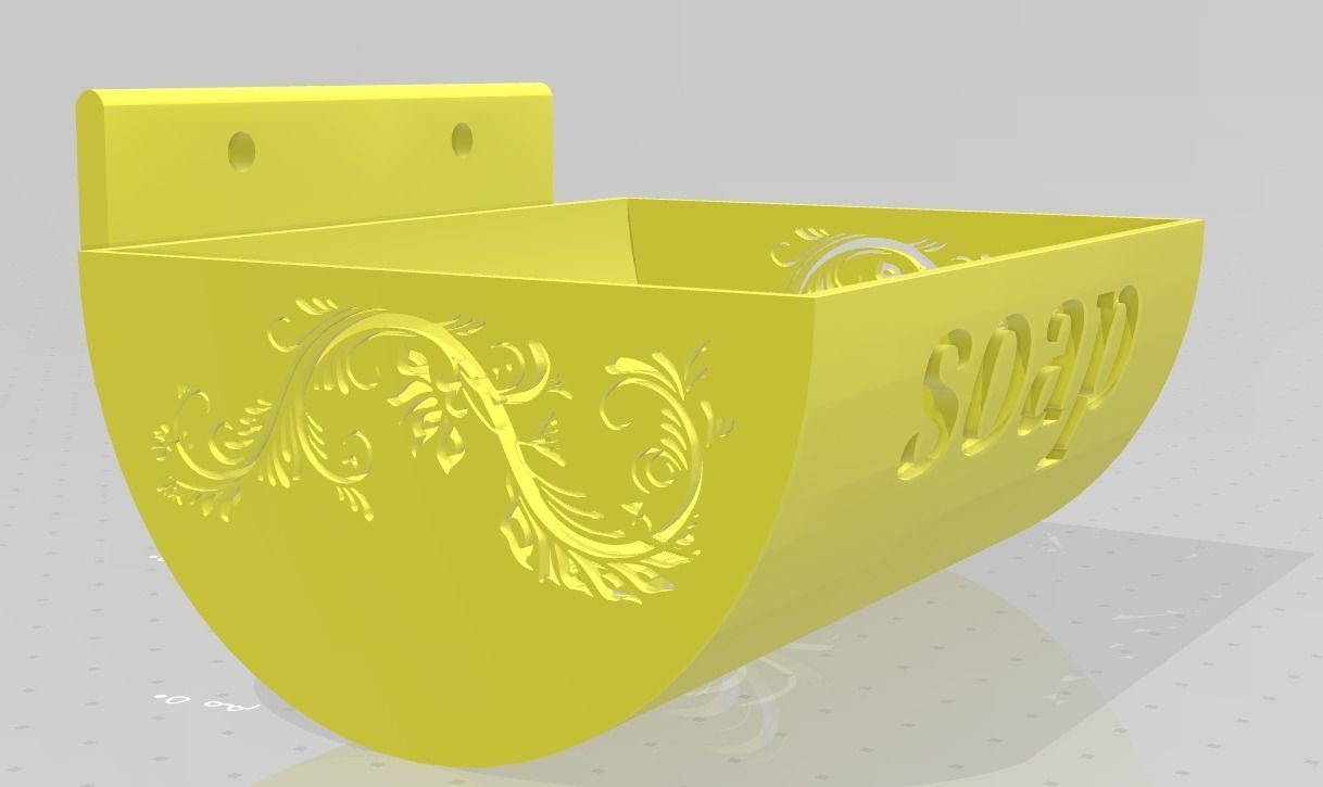 Soap holder 3D print model_1