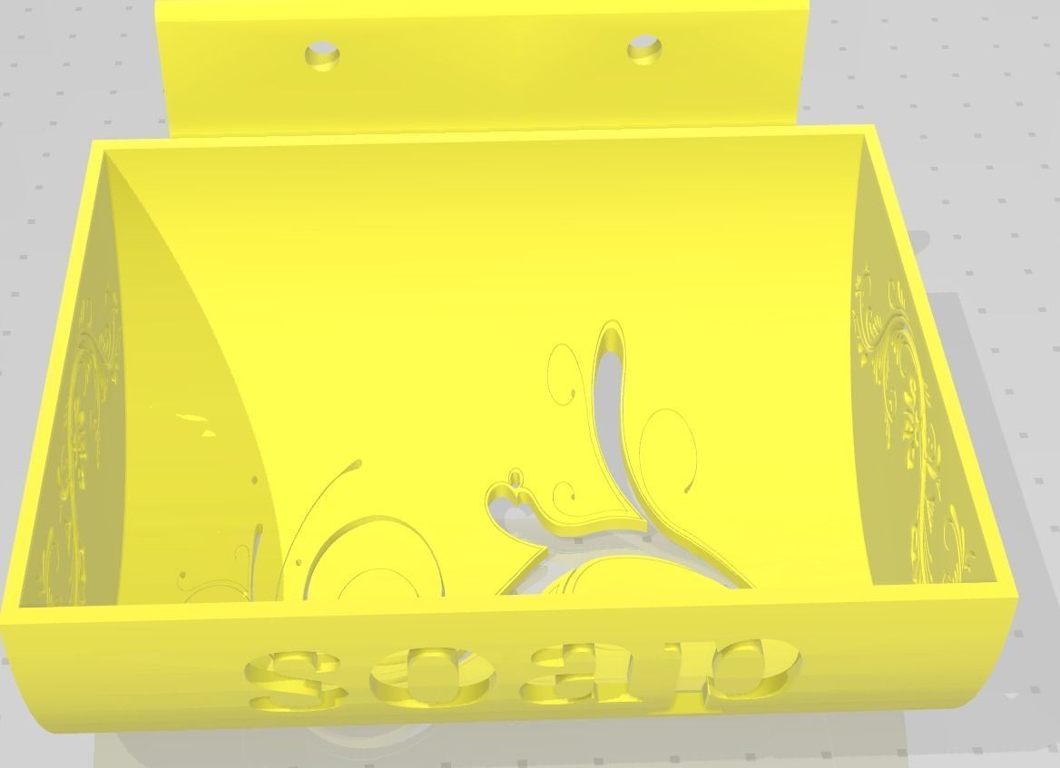 Soap holder 3D print model_6