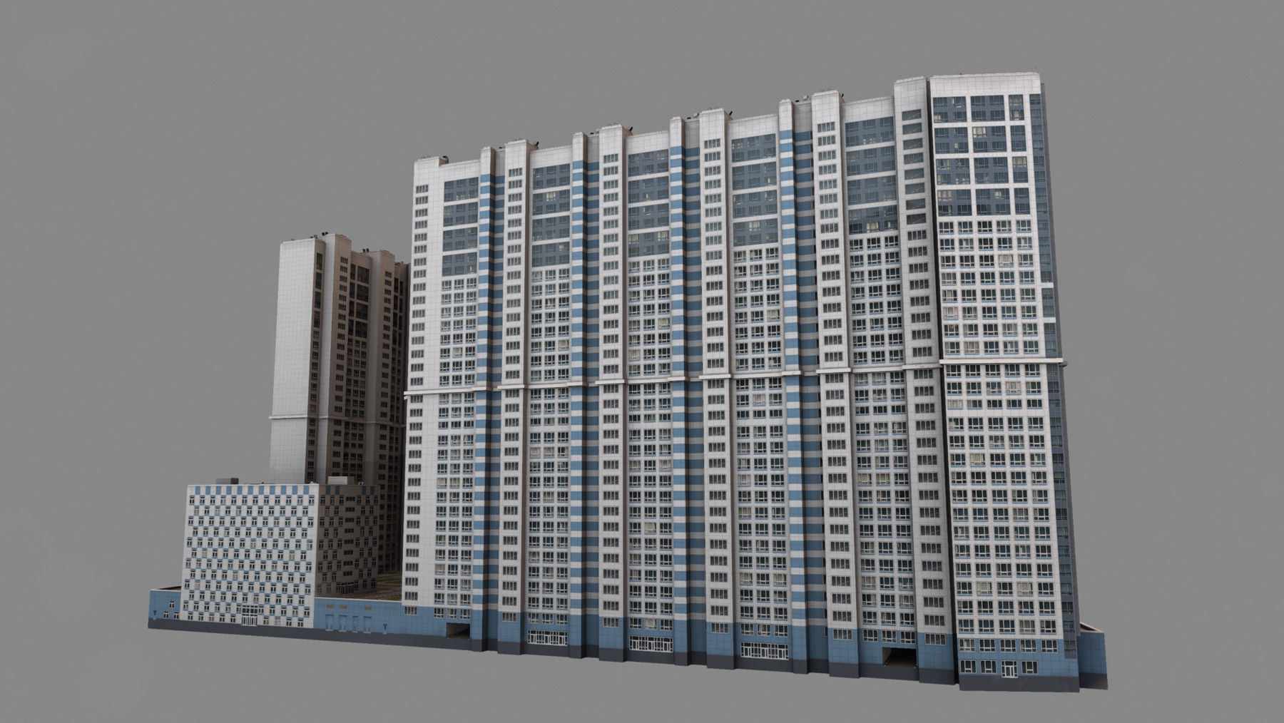 MSK Building 23 airbus Low-poly 3D model_7