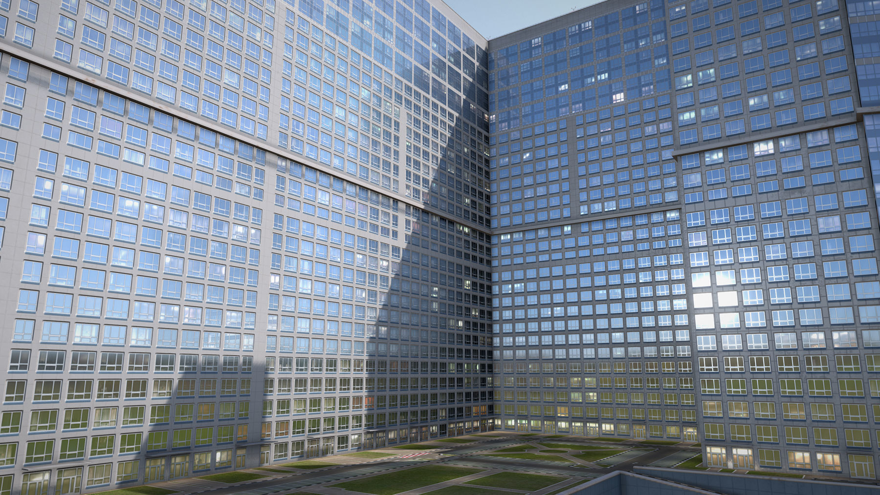 MSK Building 23 airbus Low-poly 3D model_5