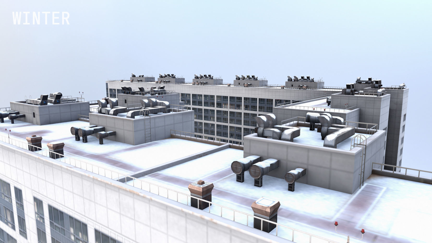 MSK Building 23 airbus Low-poly 3D model_22