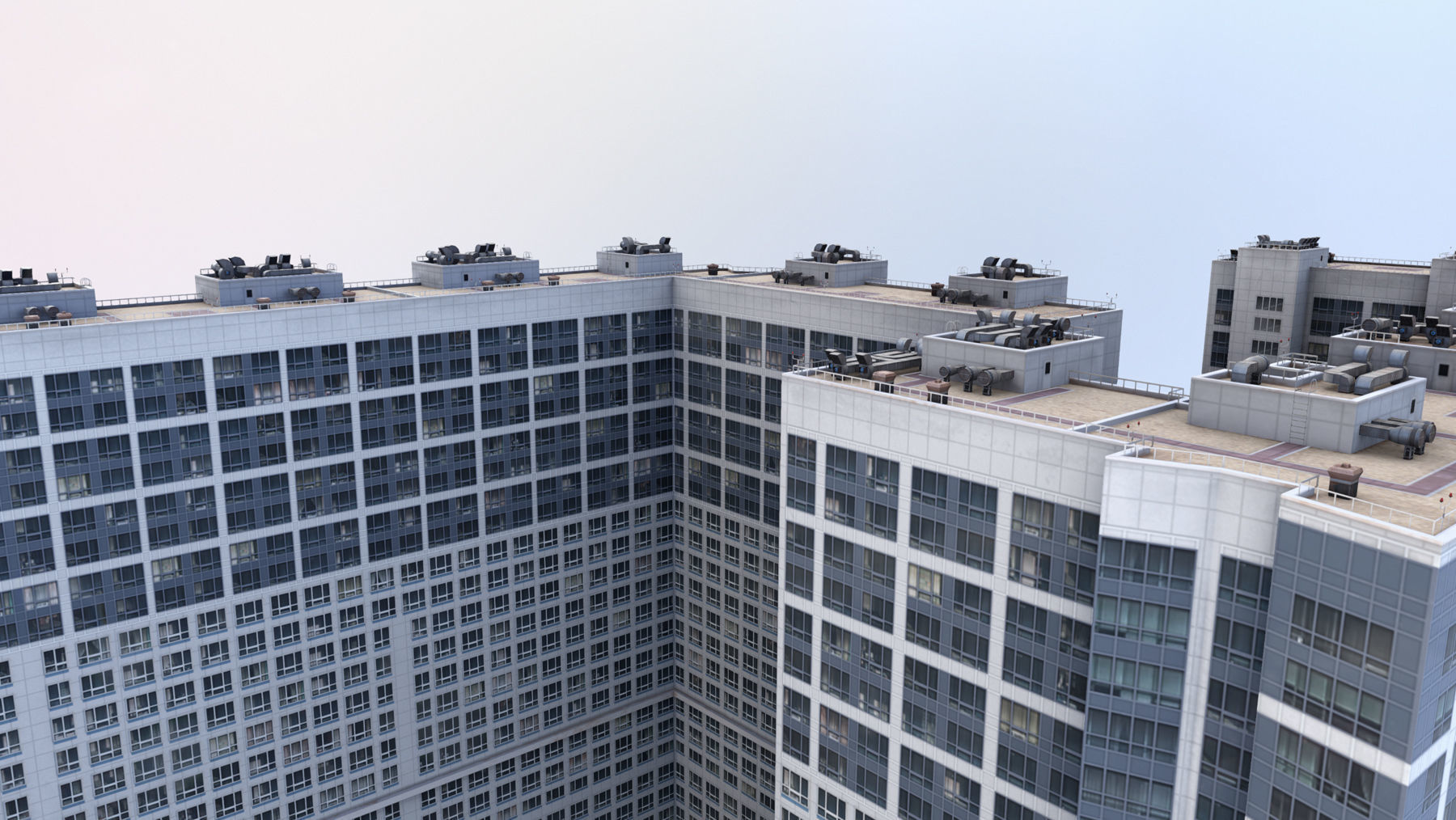 MSK Building 23 airbus Low-poly 3D model_13