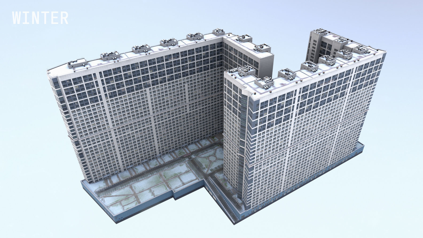 MSK Building 23 airbus Low-poly 3D model_23