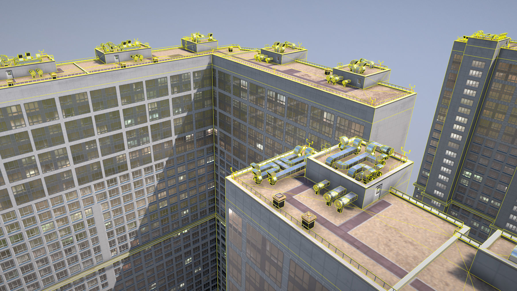 MSK Building 23 airbus Low-poly 3D model_26