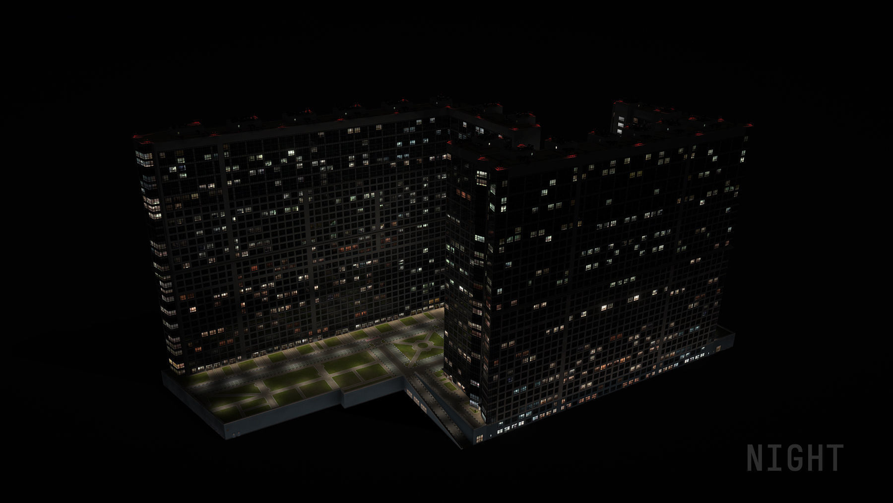 MSK Building 23 airbus Low-poly 3D model_19
