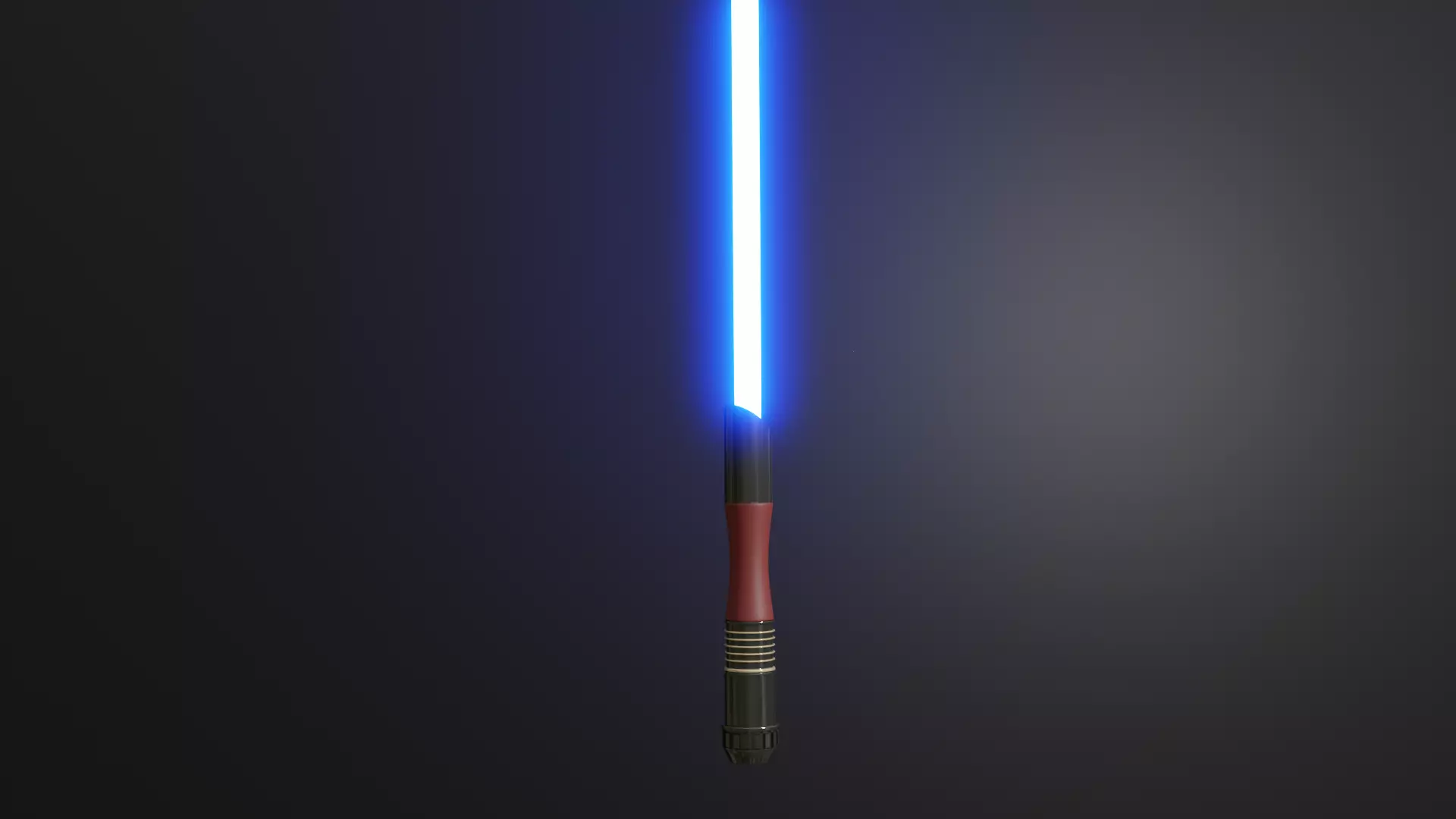 Blue Lightsaber Free 3D model_0