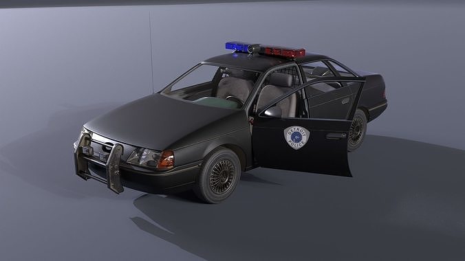 Ford Taurus Robocop OCP Police Car Low-poly 3D model