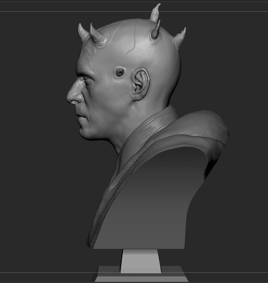 Darth Maul Bust 3D print model_14