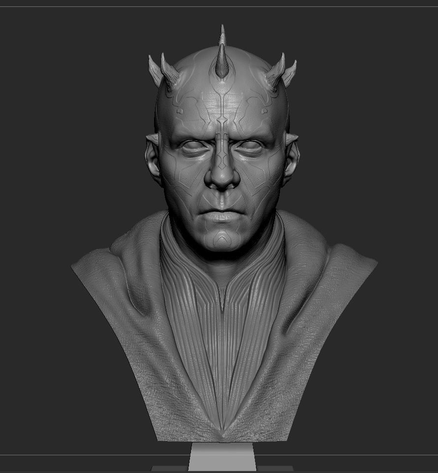 Darth Maul Bust 3D print model_11