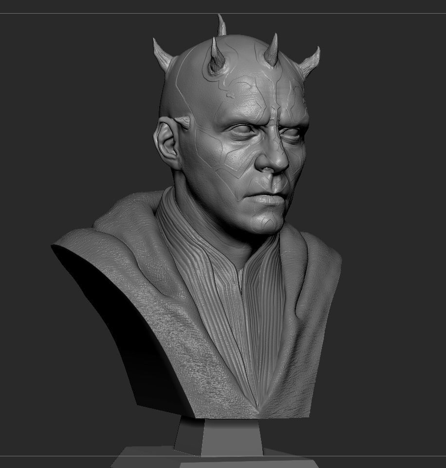 Darth Maul Bust 3D print model_18