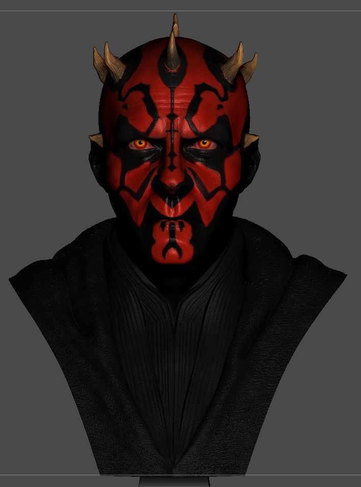 Darth Maul Bust 3D print model_8