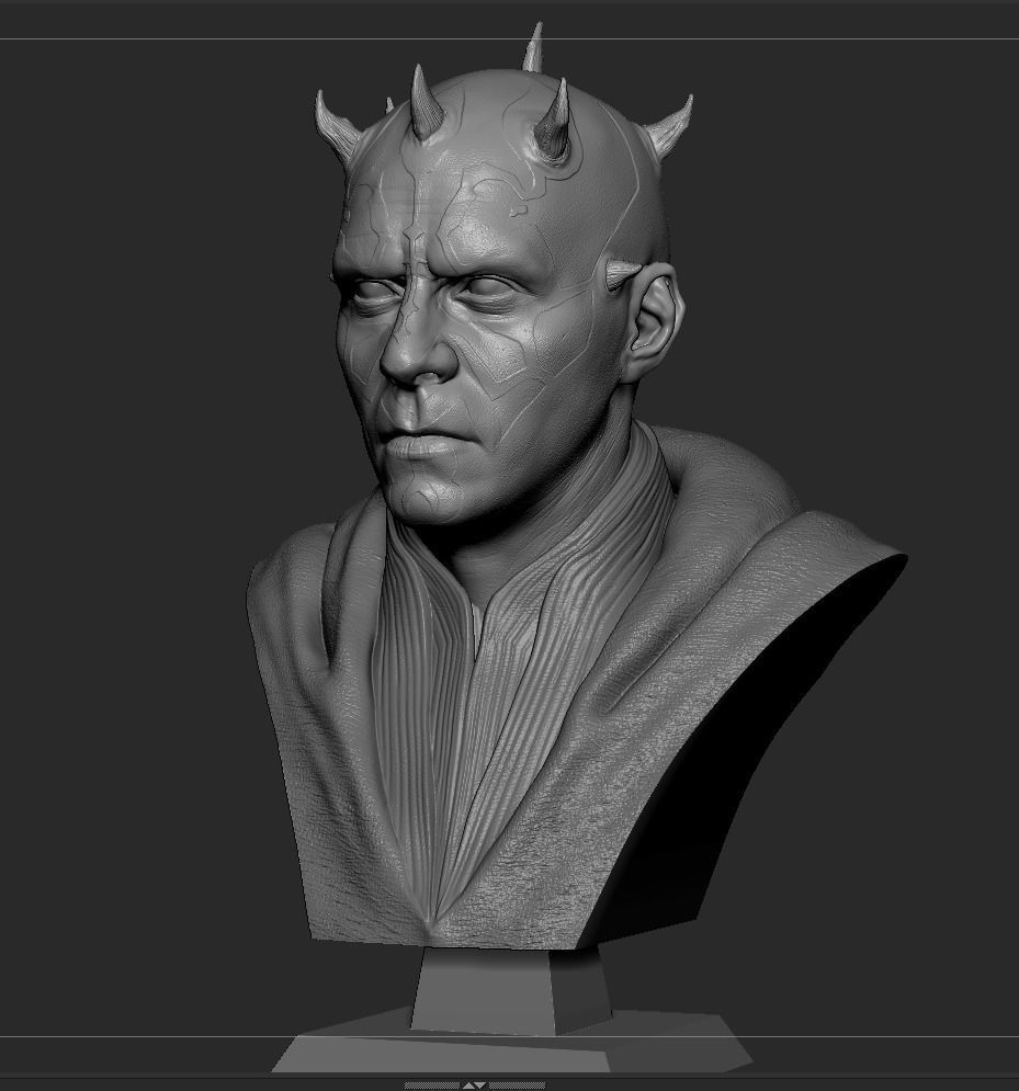 Darth Maul Bust 3D print model_12