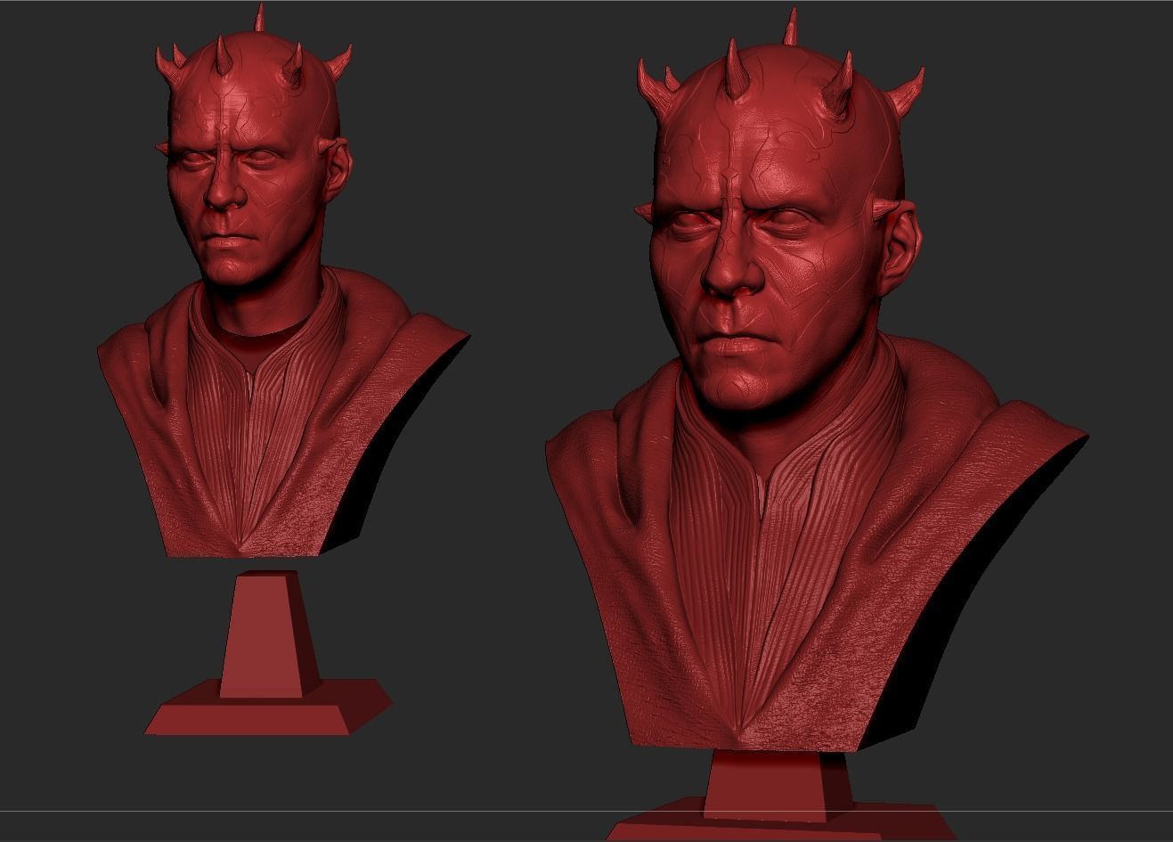 Darth Maul Bust 3D print model_19