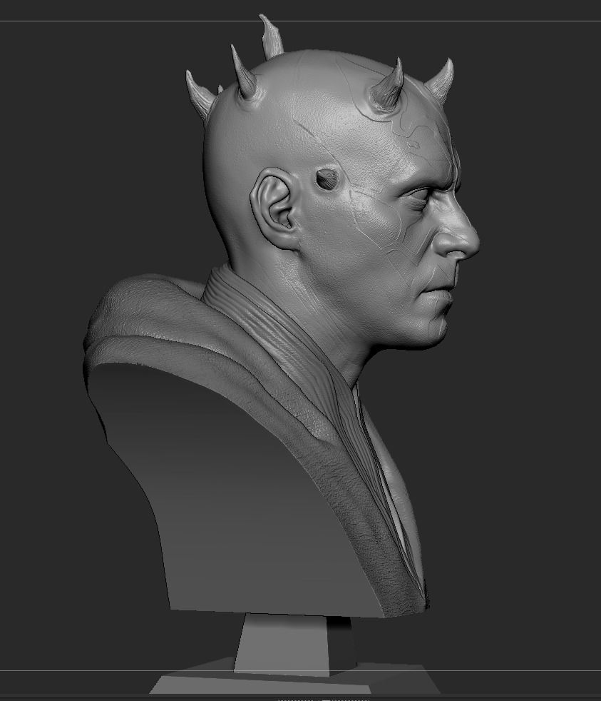 Darth Maul Bust 3D print model_17