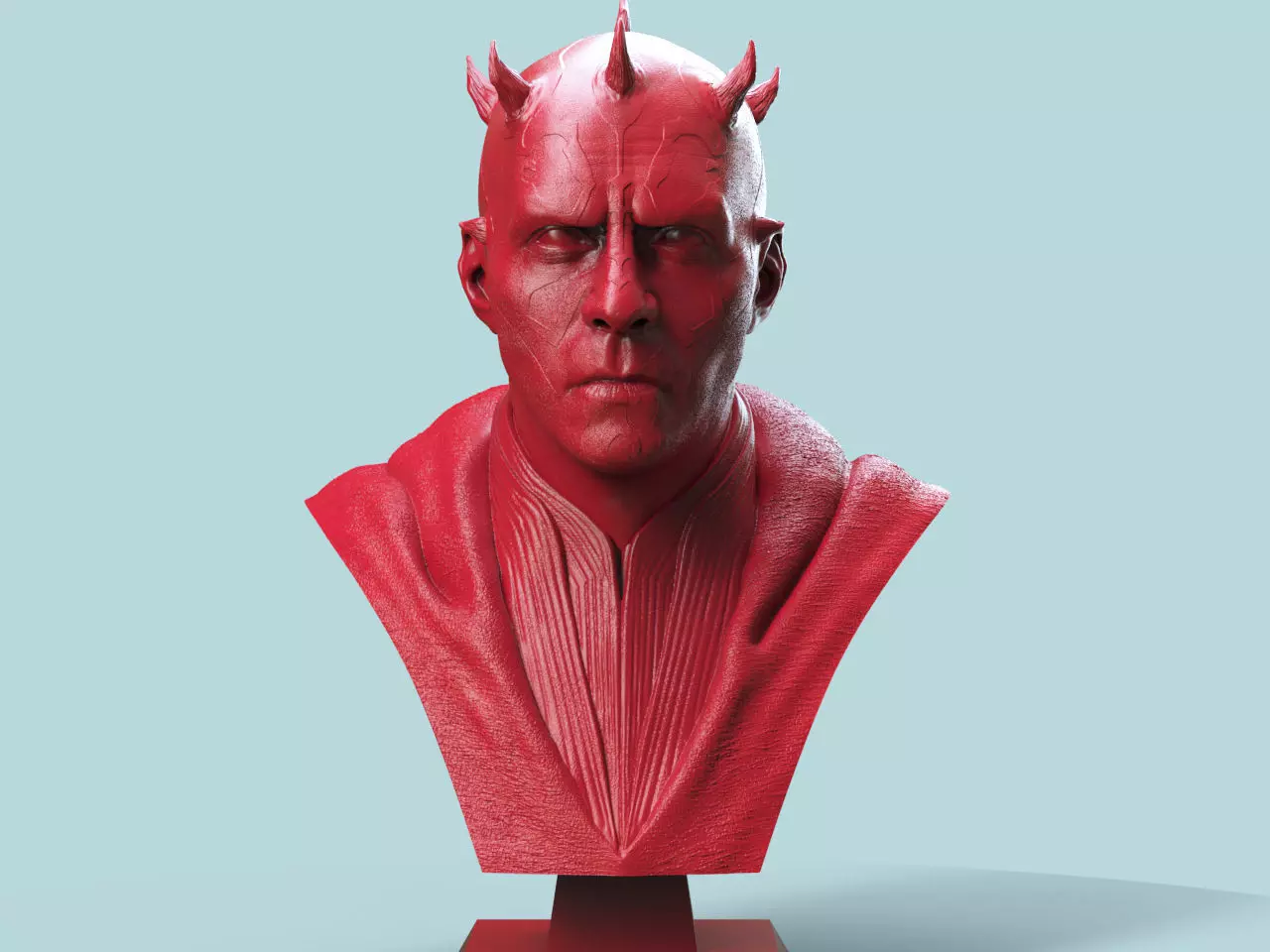 Darth Maul Bust 3D print model_0
