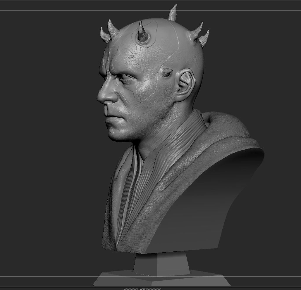 Darth Maul Bust 3D print model_13