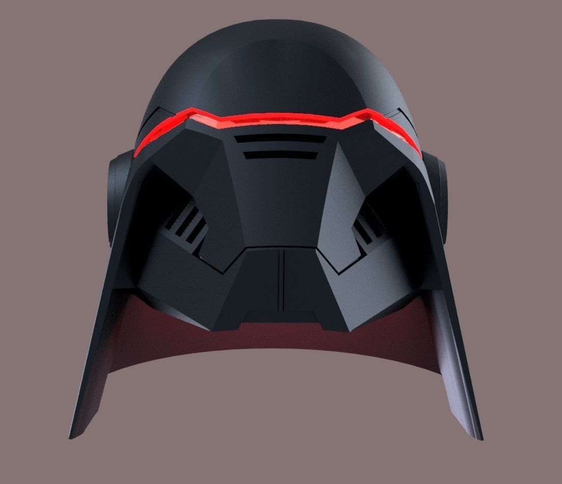 Second Sister helmet Star Wars Fallen Order 3D print model_1