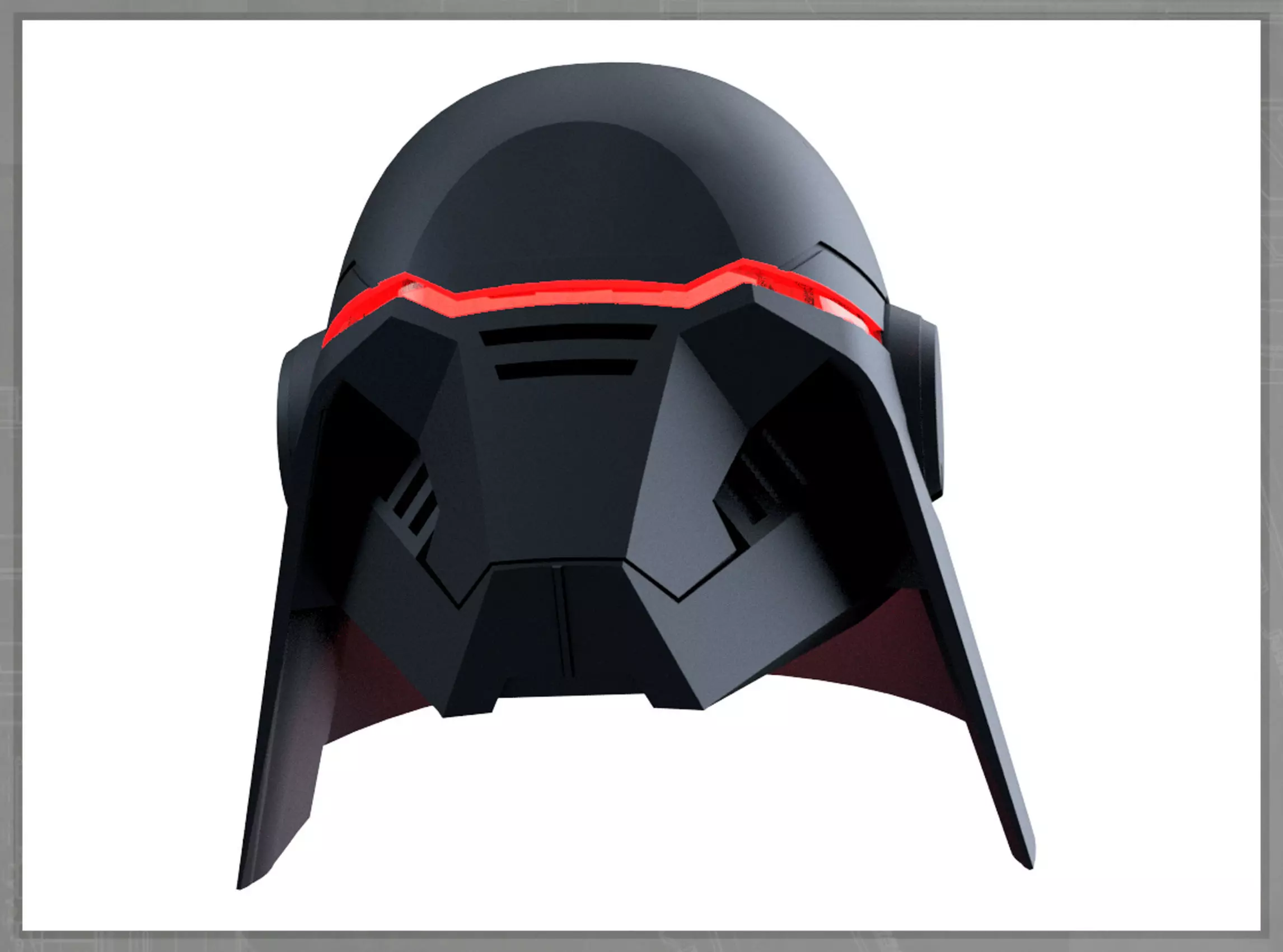Second Sister helmet Star Wars Fallen Order 3D print model_0