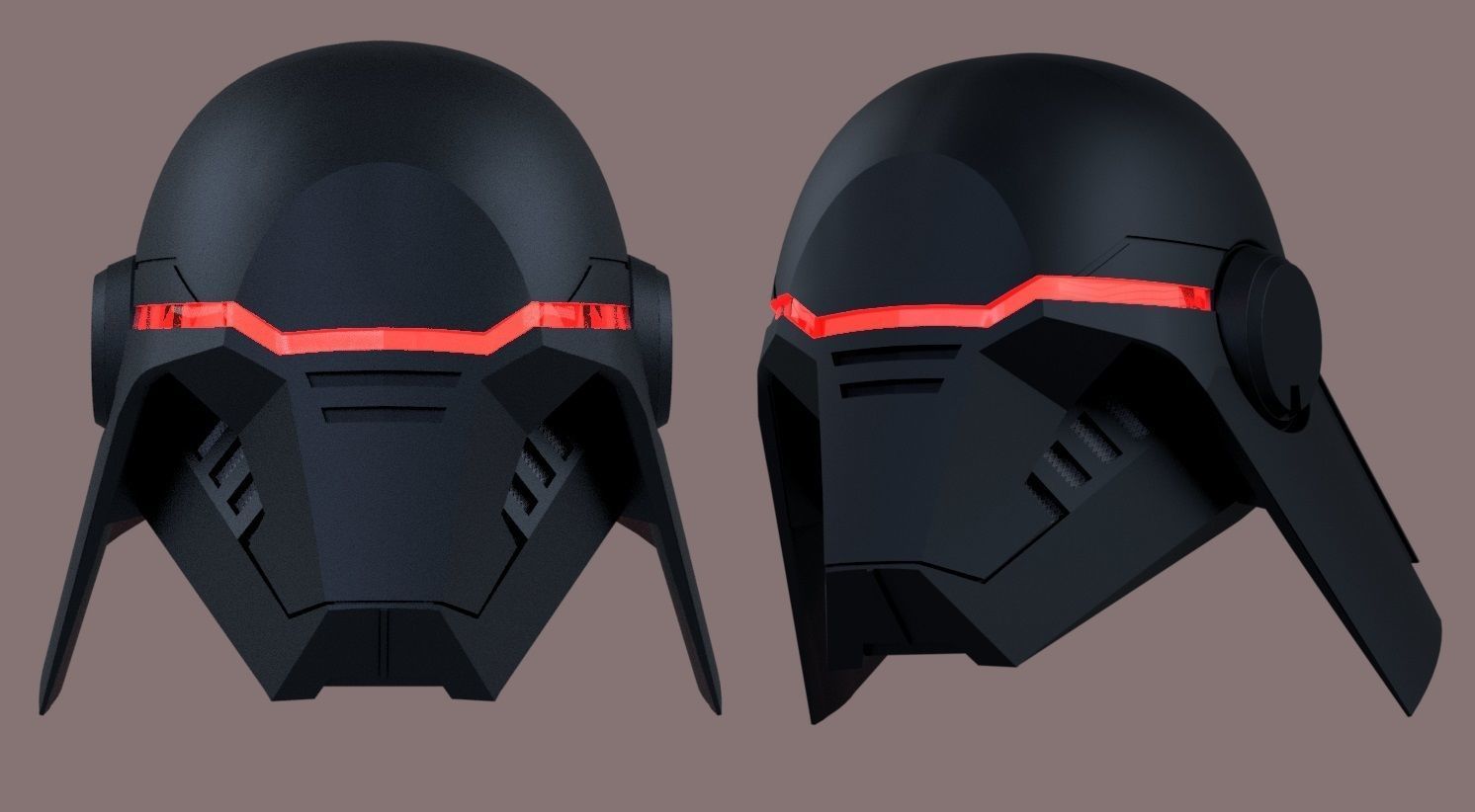 Second Sister helmet Star Wars Fallen Order 3D print model_2