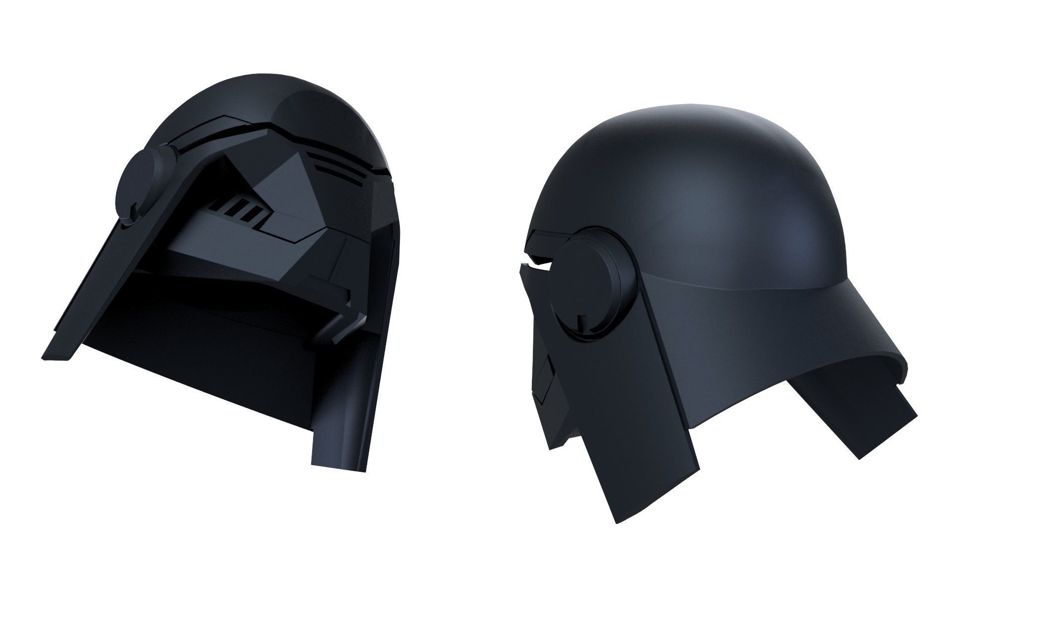 Second Sister helmet Star Wars Fallen Order 3D print model_4