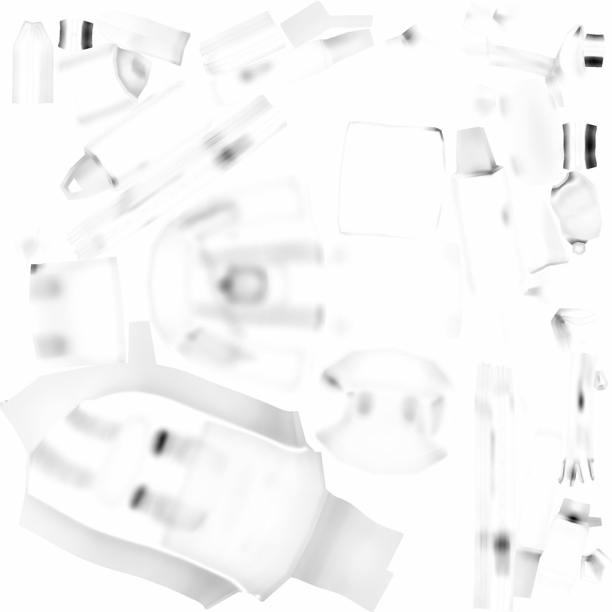 Forest Camouflage Backpack - Character Military Low-poly 3D model_17