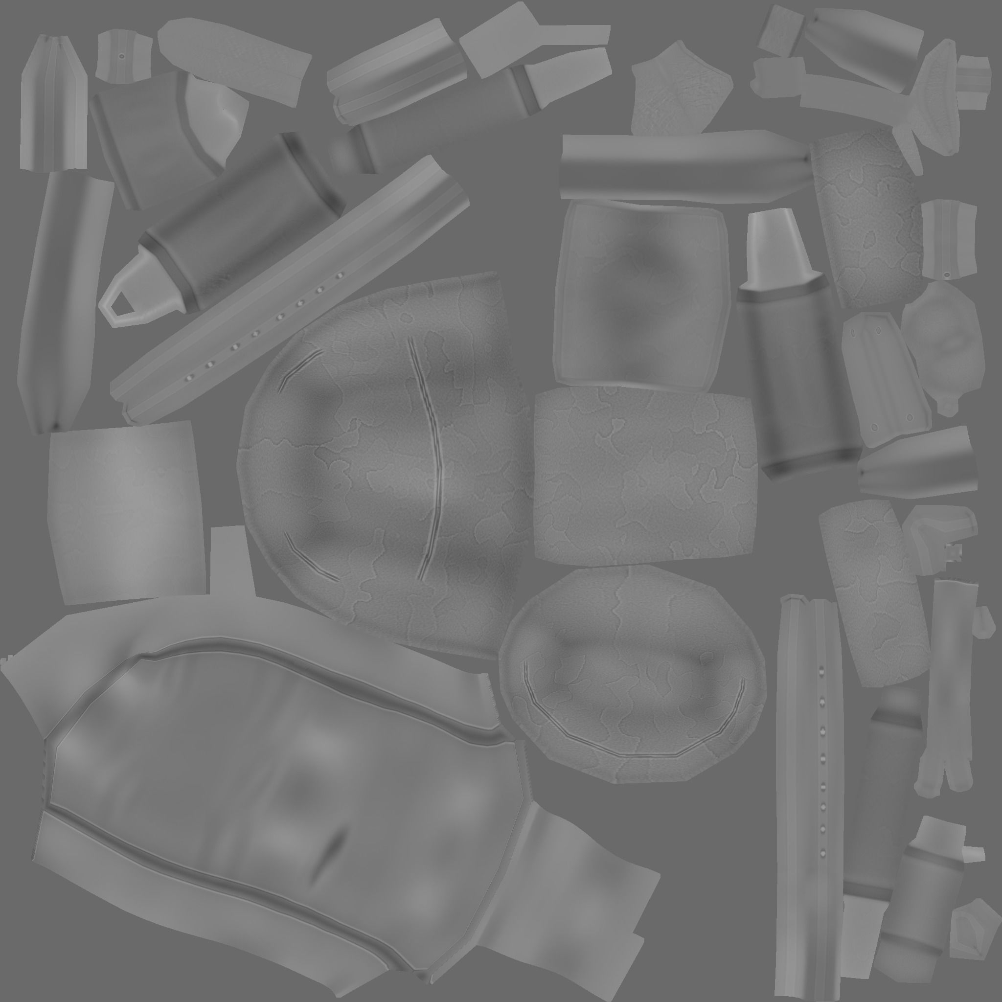 Forest Camouflage Backpack - Character Military Low-poly 3D model_16