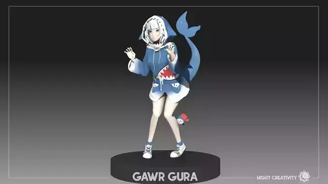 GAWR GURA ANIME FIGURE 