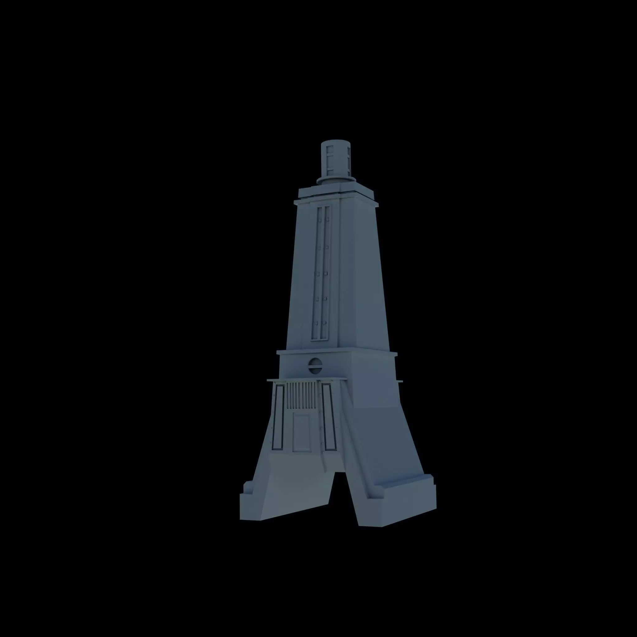 3D PRINTABLE TOWER BUILDING 3D print model