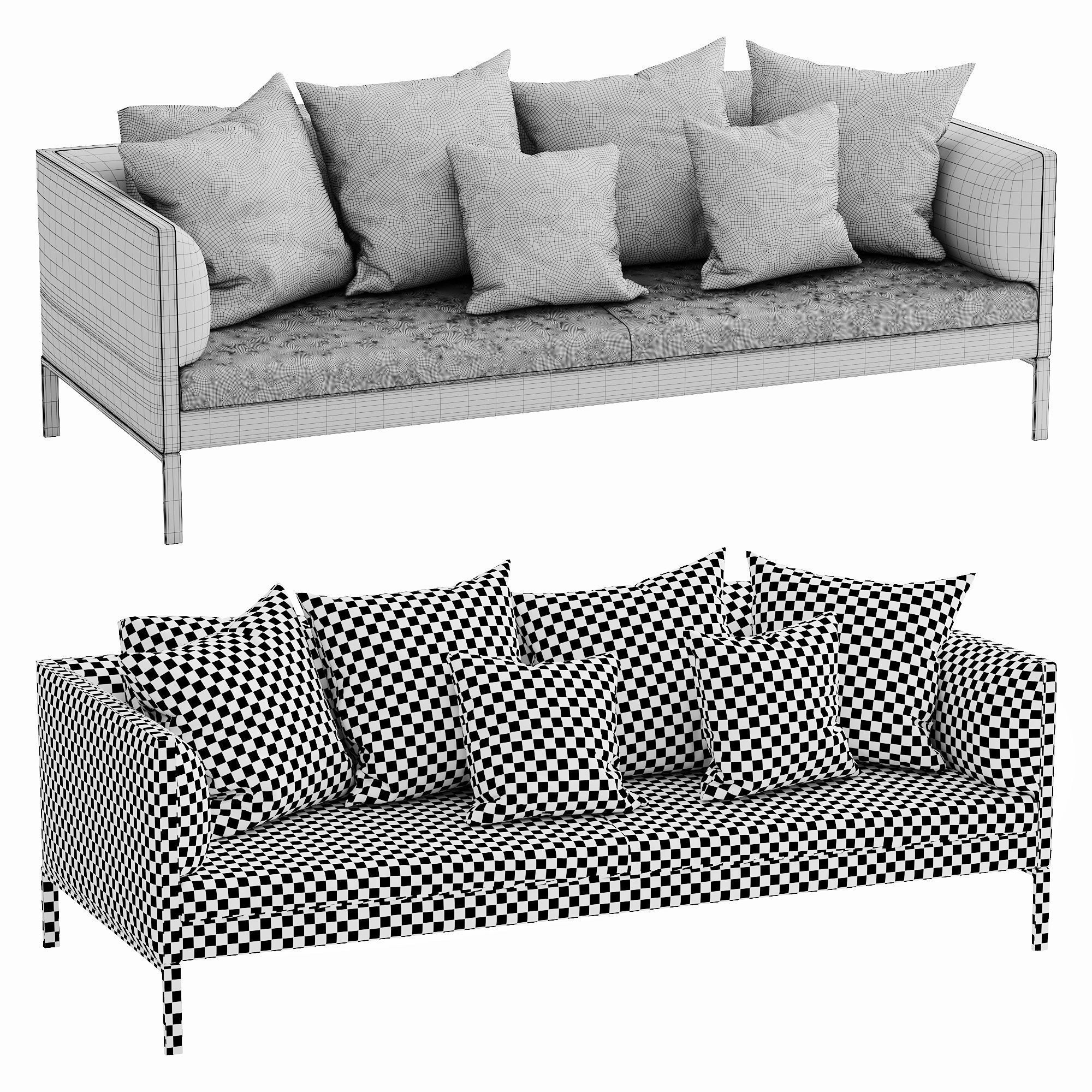 Paul Sofa 3D model_4