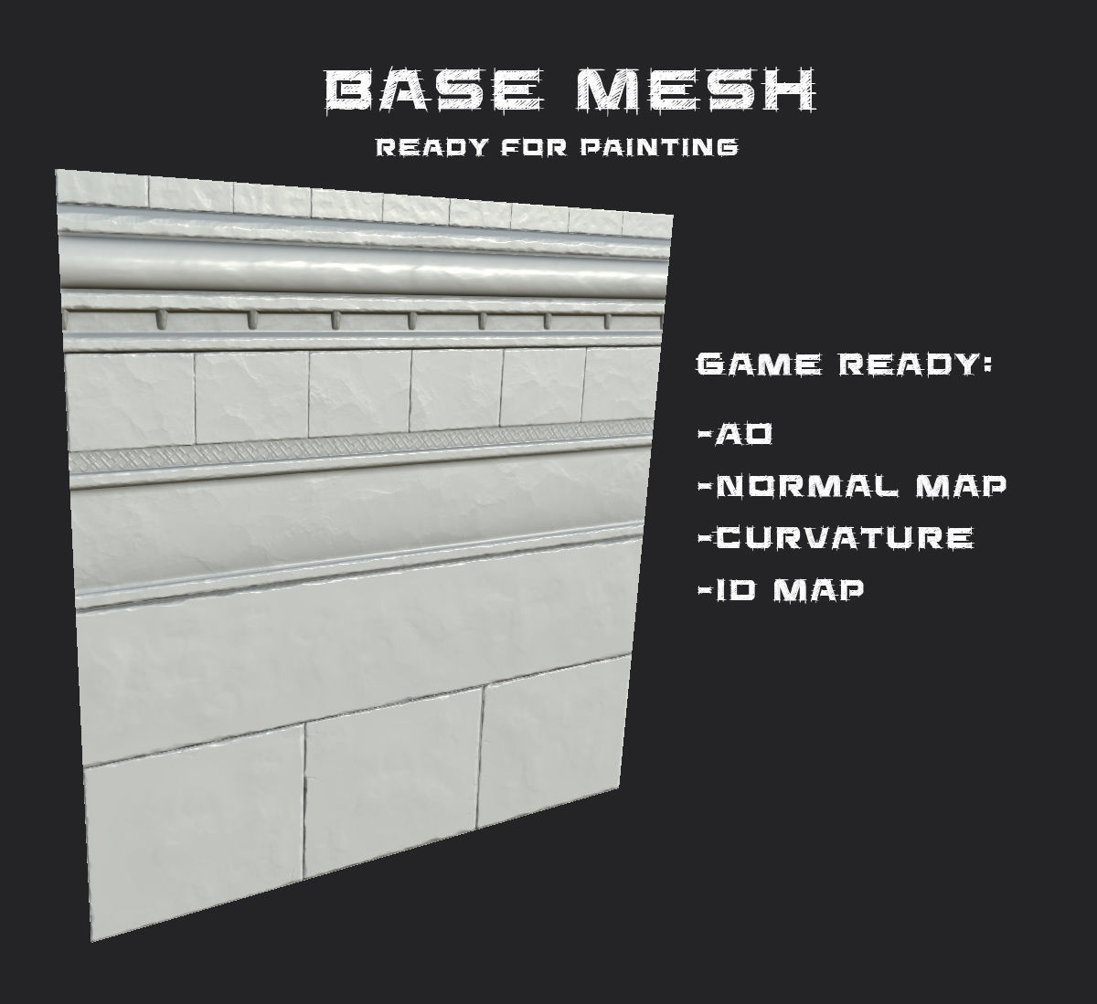 Trim Sheets Low-poly 3D model_1