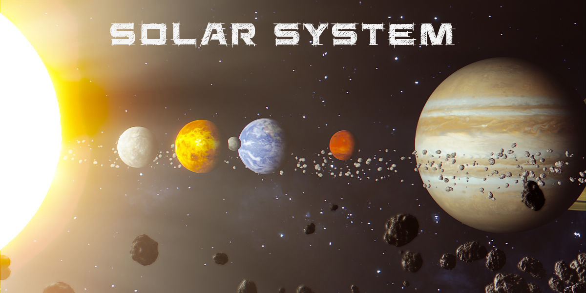 Solar System RT Low-poly 3D model_1