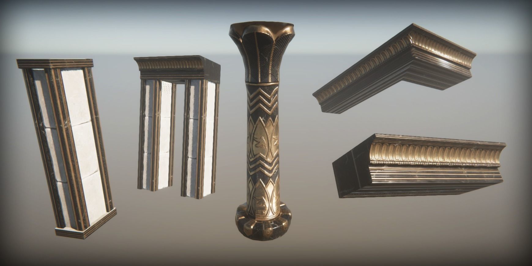 Ancient Egypt Temple 3D model_17