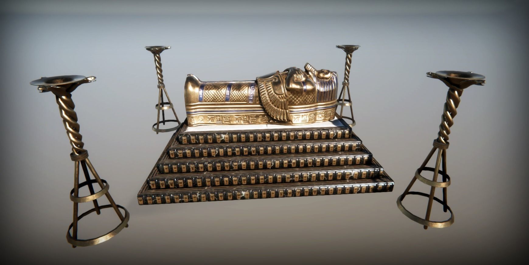 Ancient Egypt Temple 3D model_15