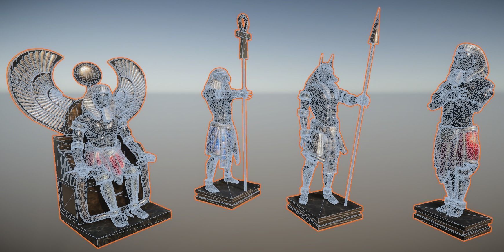 Ancient Egypt Temple 3D model_10